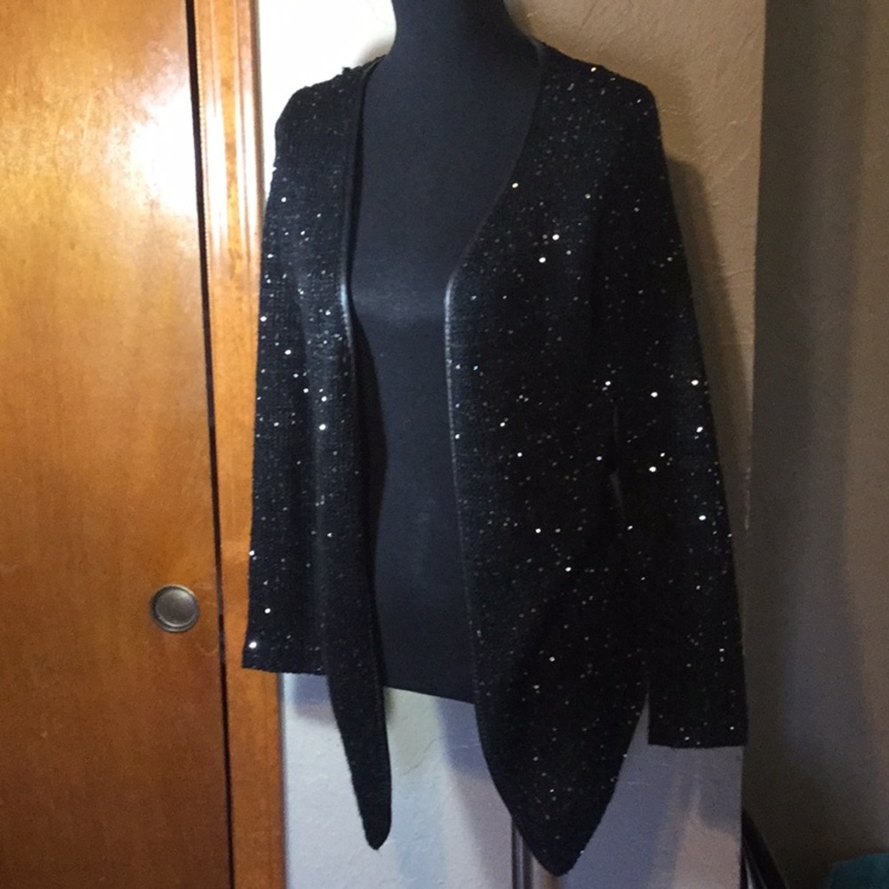 Beautiful boutique lace cardigan sweater small